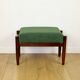 Tabouret Edmund Homa siège vert - bouclé