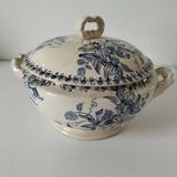 Antique ironstone tureen – Bordeaux MGB – blue floral decoration