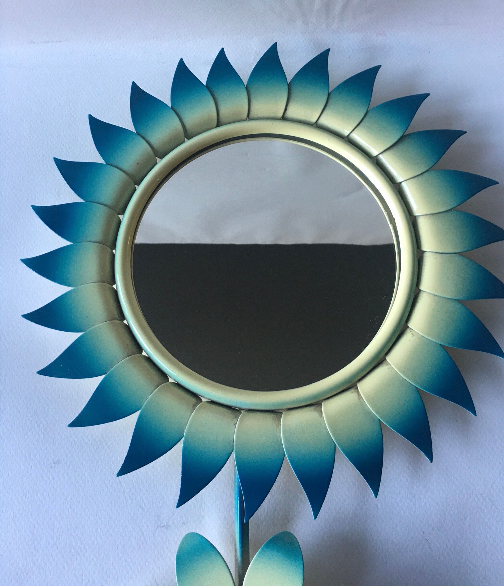 Vintage flower mirror