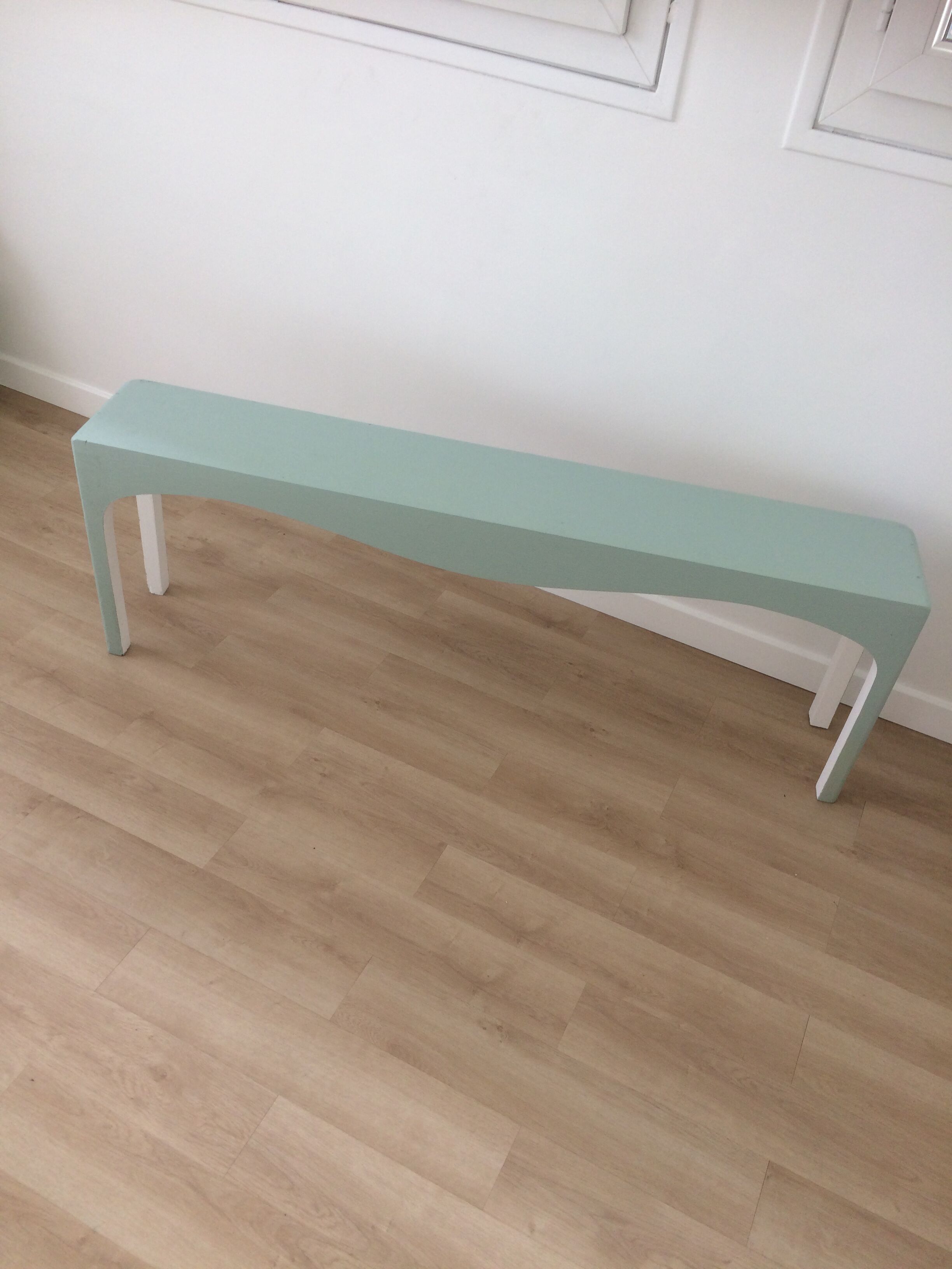 Vintage 60s wooden cobbler bench