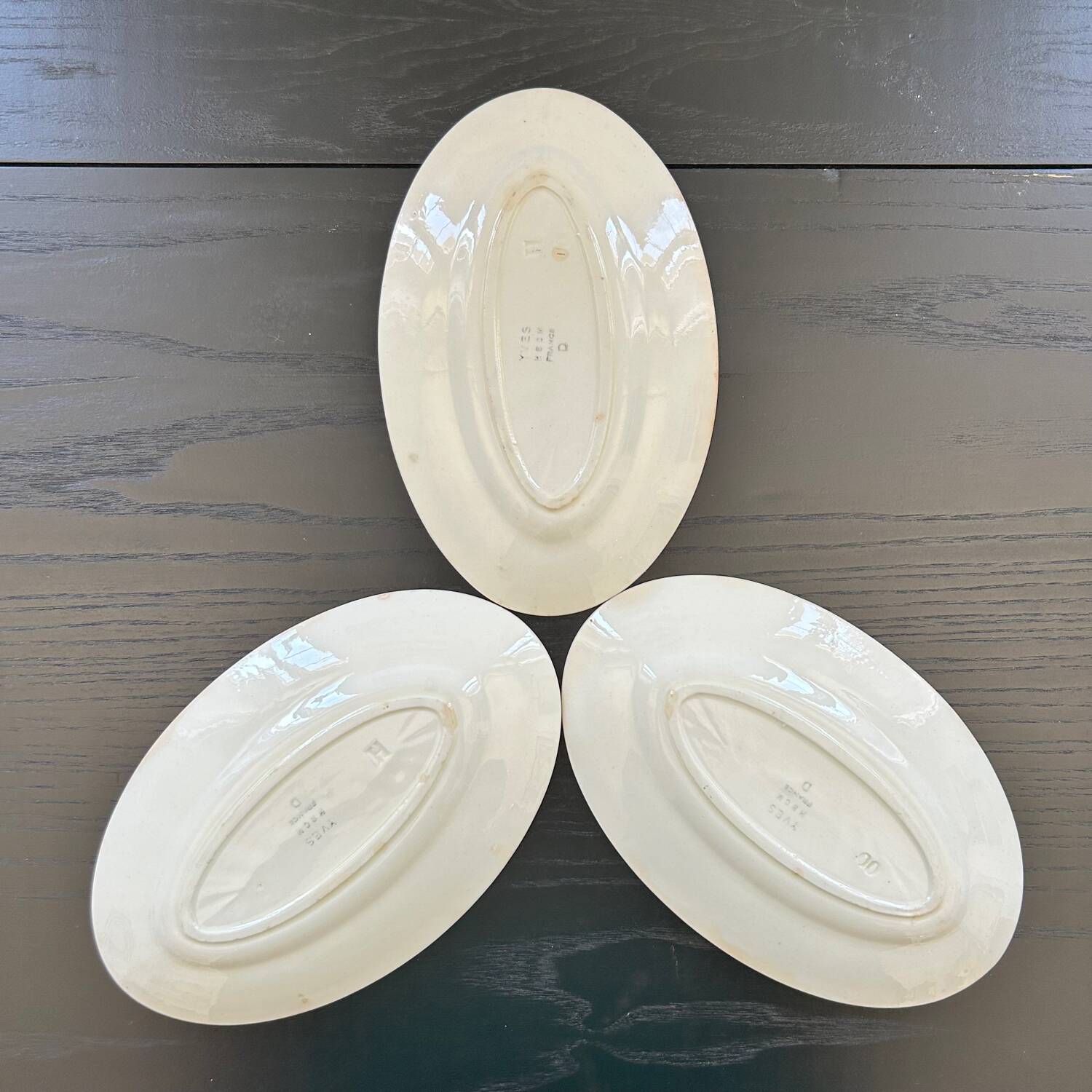 Service de 3 raviers rétros