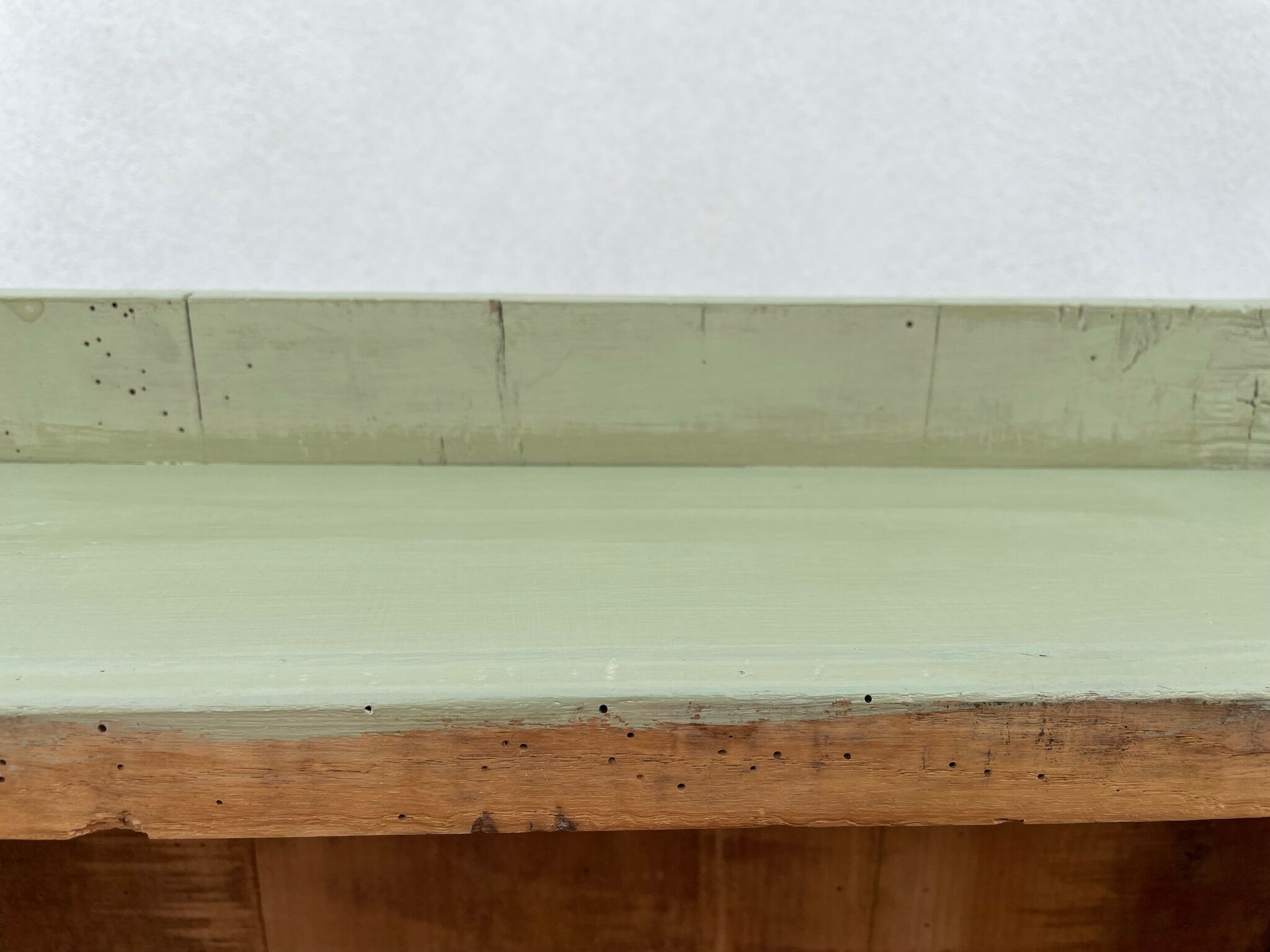 Painted wooden farmhouse table L120