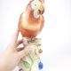Figurine de perroquet ara en porcelaine Herend vintage