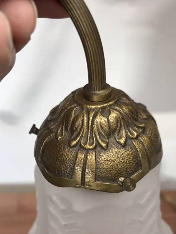 Antique pair of Art Deco wall sconces