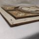 Large bas relief painting medallion woman patina wooden frame ornament
