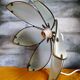 Daisy suspension shortbread glass and vintage brass