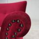 1970s, Danish armchair, furniture velour, ash wood legs.