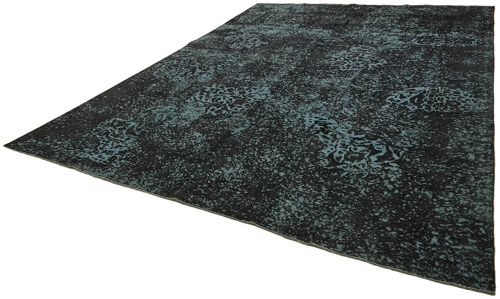 Handmade Oriental Decorative 1980s 294 cm x 401 cm Black Wool Carpet