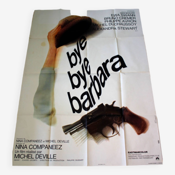 Affiche cinéma originale "Bye Bye Barbara" 1969 Michel Deville 120x160 cm
