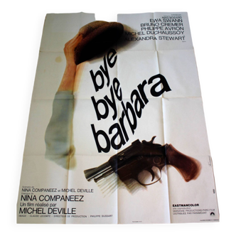 Affiche cinéma originale "Bye Bye Barbara" 1969 Michel Deville 120x160 cm