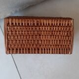 Old wicker and rattan basket
