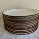 set of 12 flat plates in glazed earthenware Siena by KMK Scandinavia 1965