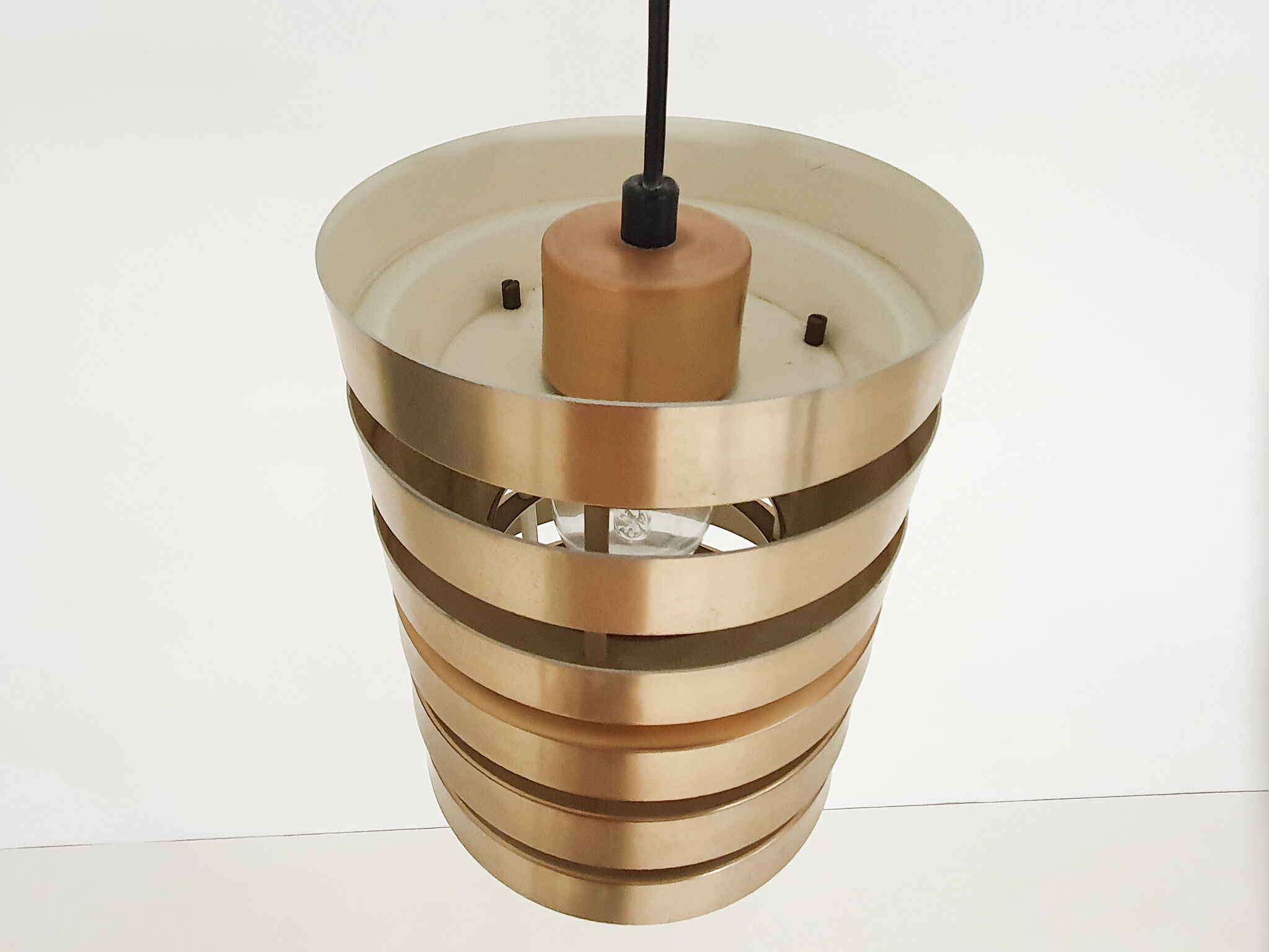 Granhaga Carl Thore Sweden brass pendant light from the 1960s