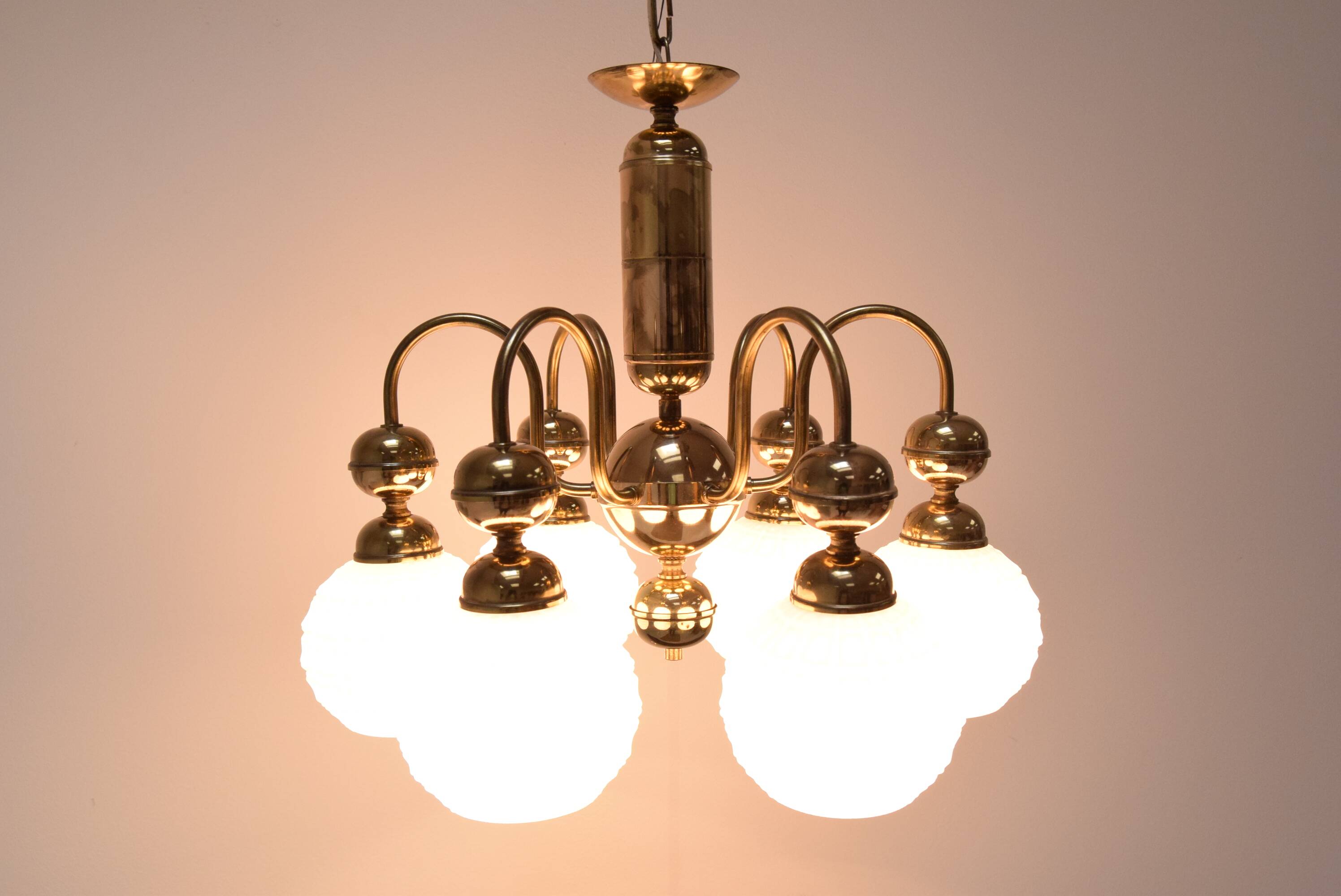 Mid-century Chandelier by Kamenicky Senov, Czechoslovakia, 1970's.