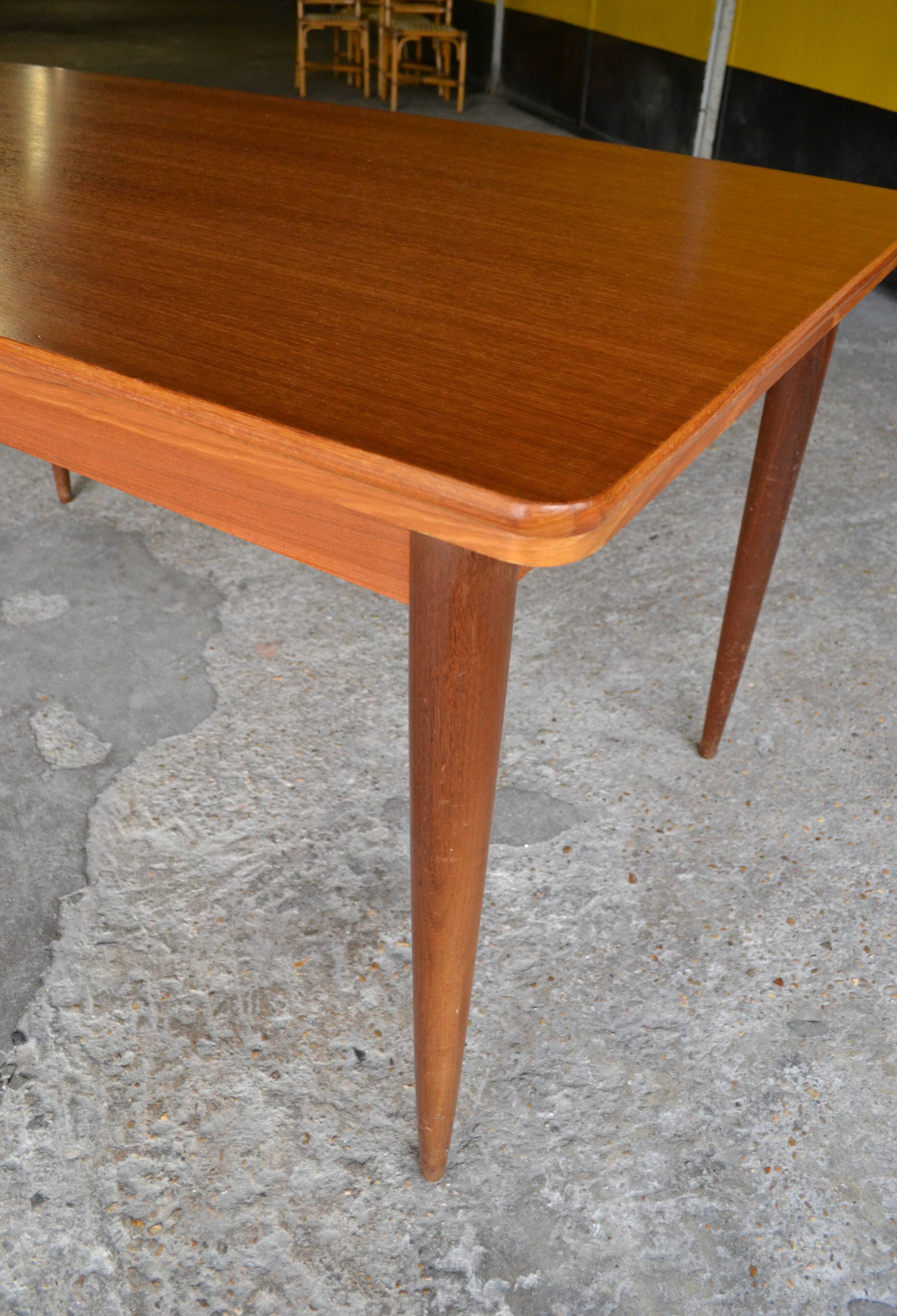 Scandinavian vintage teak extendable table