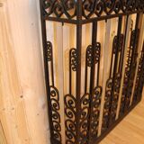 Art deco period console in forged iron