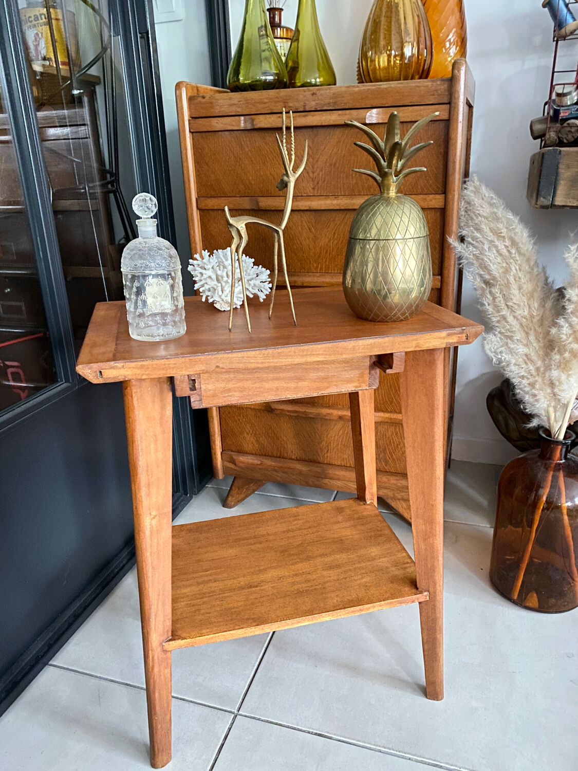 Vintage bedside table
