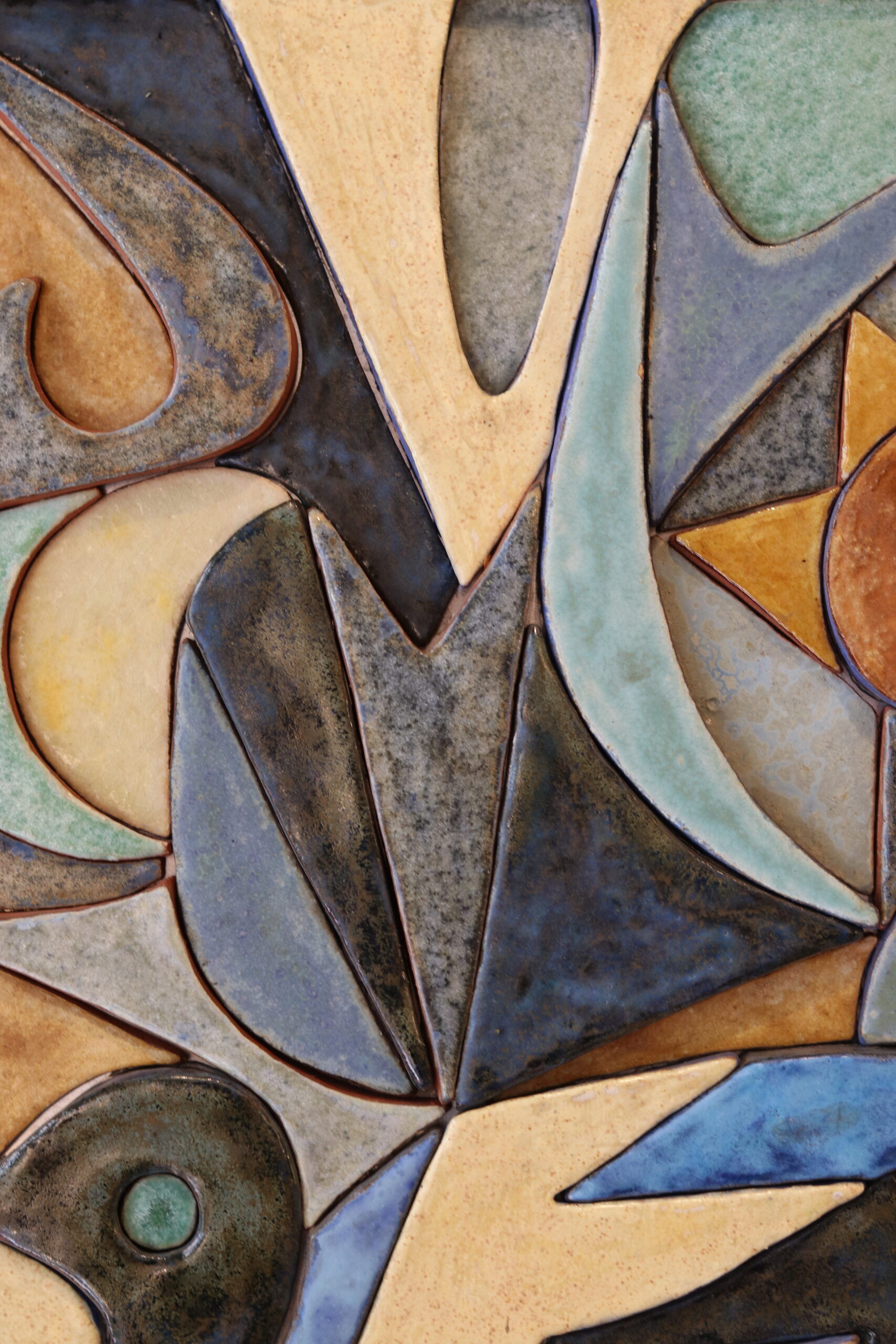 Belgian ceramic wall panel — late 1970s