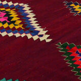 Anatolian handmade kilim rug 340 cm x 164 cm