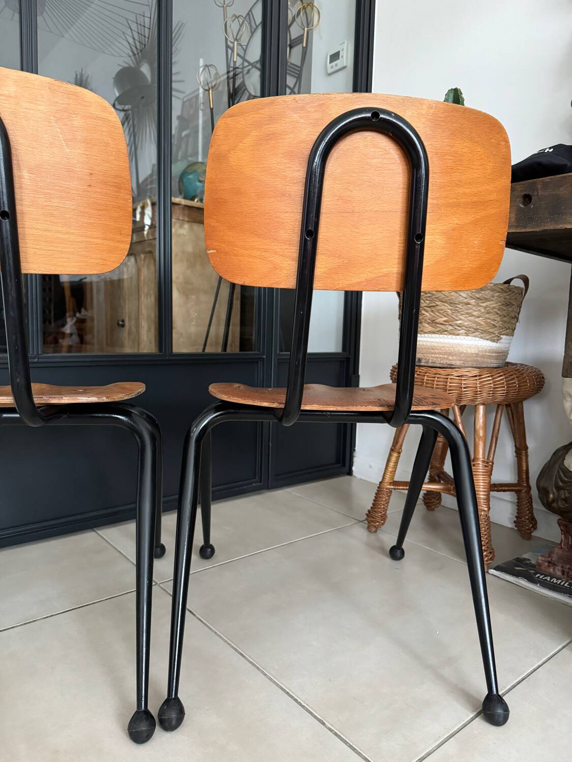 Vintage Mobilor school chair