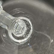 Set of 10 crystal champagne flutes from Sèvres, Niagara model from the 1950s.