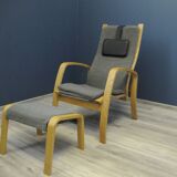 Fauteuil Scandinave avec Repose-Pieds