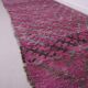 Purple Vintage Moroccan Rug 185 x 437 cm - Large Berber Wool Rug Handmade