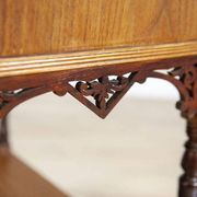 19th-Century Small Walnut Cabinet with the Motif of Sunflowers attributed to George Davis, 1890s