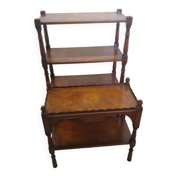 Étagère en bois exotique