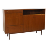 Buffet en bois avec bar intégré, années 1960