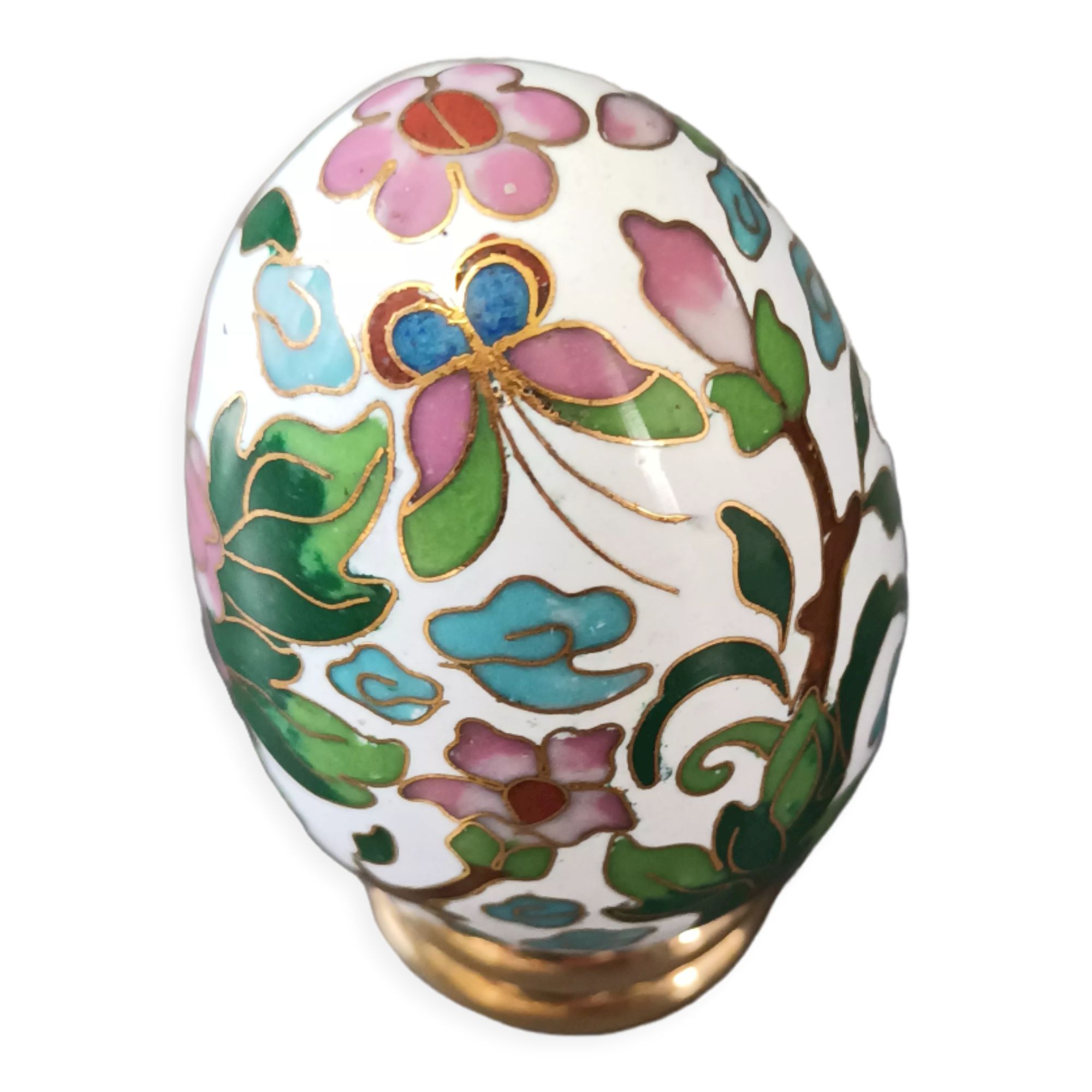 Decorative cloisonné egg