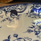 Plat ovale faïence Creil et Montereau