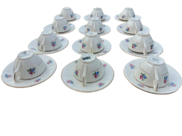 Old Digoin and Sarreguemines tea cup