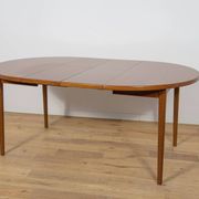 Mid-Century Round Teak Dining Table by Nils Jonsson for Hugo Troeds, Sweden