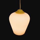 Milk glass pendant lamp, vintage