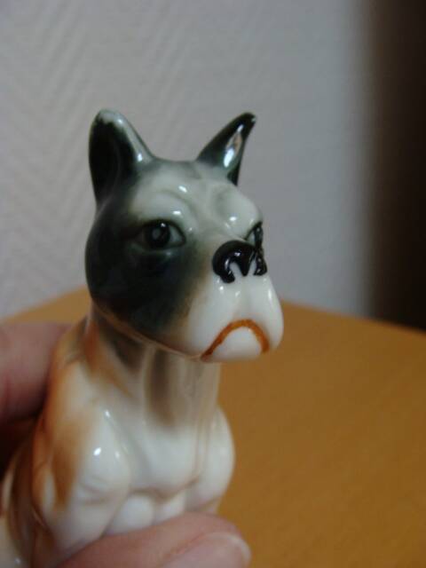 Porcelain boxer dog
