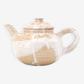 Puisaye stoneware teapot by Pierre Lion, 1960s