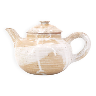 Puisaye stoneware teapot by Pierre Lion, 1960s