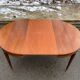 Round extendable dining table in Louis XVI style, 100cm with 2 extensions.