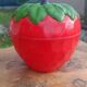 Vintage strawberry ice bucket