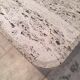 Square travertine coffee table, France, 1975