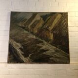 Painting on canvas "The Flood"