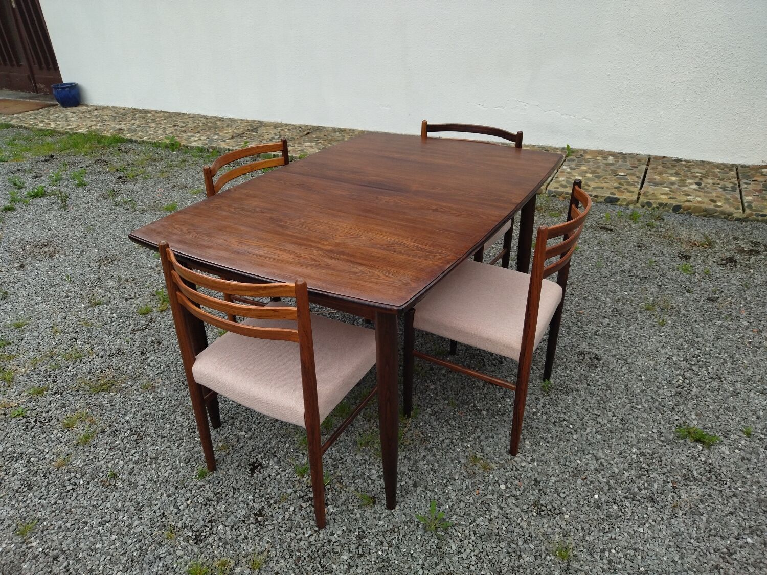 Rosewood table and chairs