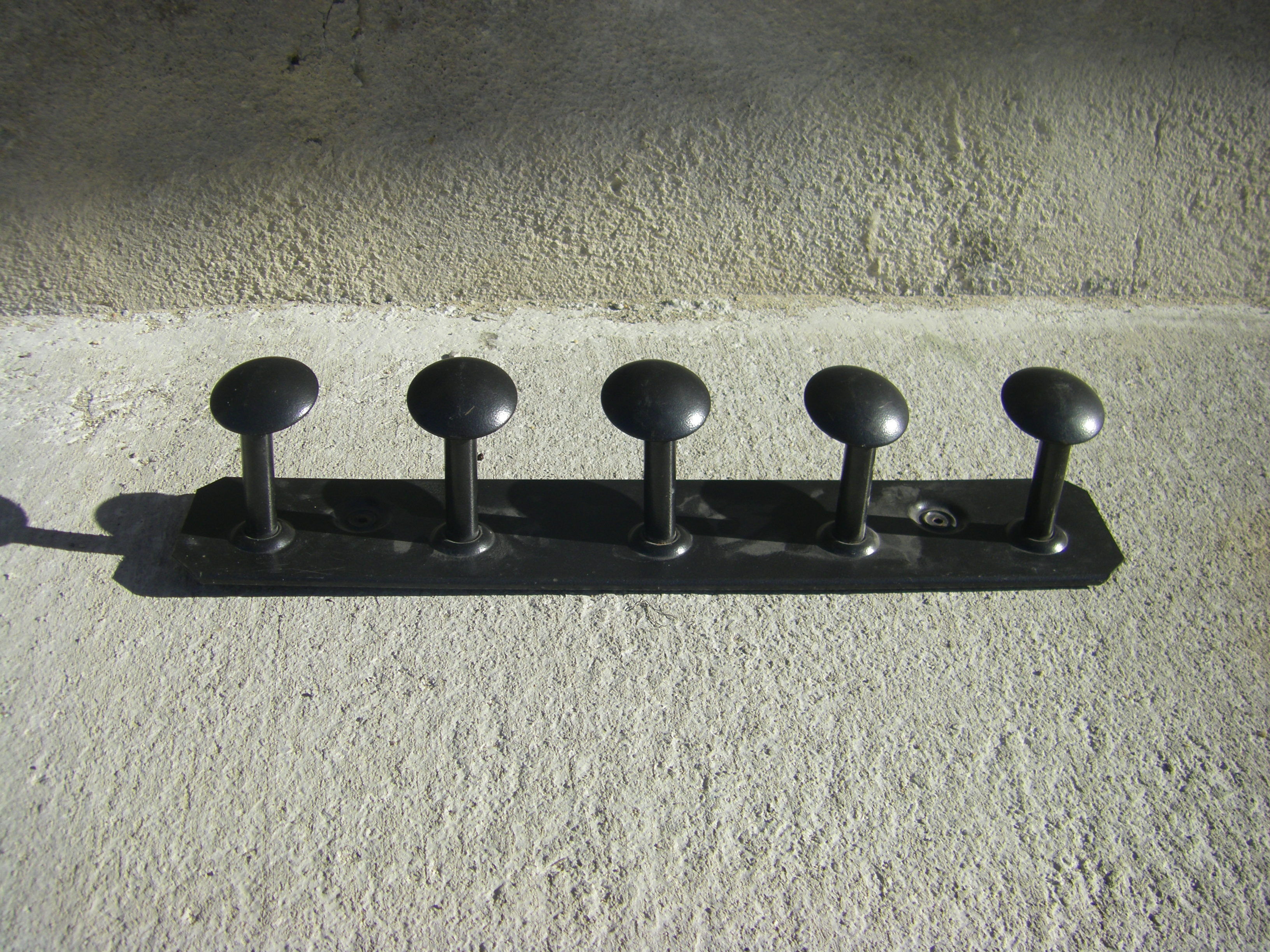 Vintage wall coat rack