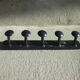 Vintage wall coat rack