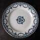 Set of 6 dinner plates Terre de Fer E. Bourgeois, Excelsior model