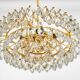 Lustre Bakalowits in brass and crystal glass, Austria, 1960s
