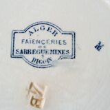 Three soup plates in Terre de fer, Sarreguemines, Algiers