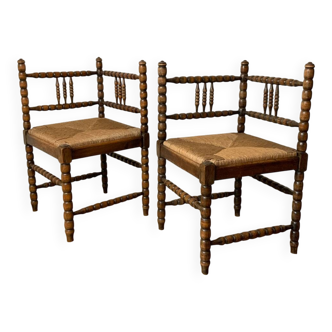 Pair of "fireside" chairs