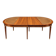 Extendable dining table – Louis XVI style – Mahogany, leather, brass